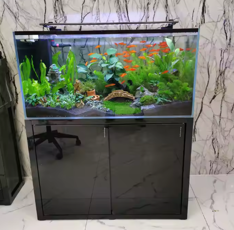 Glass Fish Tank Large Supermarket Home Aquarium Furniture