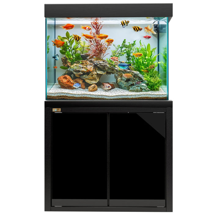 Aqua Dream 50 Gallon Aquarium Tempered Glass - Black