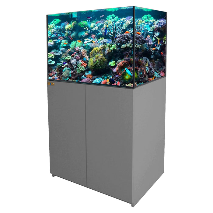 Aqua Dream 115 Gallon Coral Reef Aquarium with Built-in Sump - Silver
