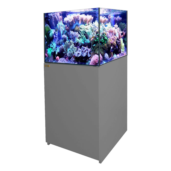 Aqua Dream Coral Reef 90 Gallon Aquarium Ultra Clear Glass Tank & Built in Sump - Silver