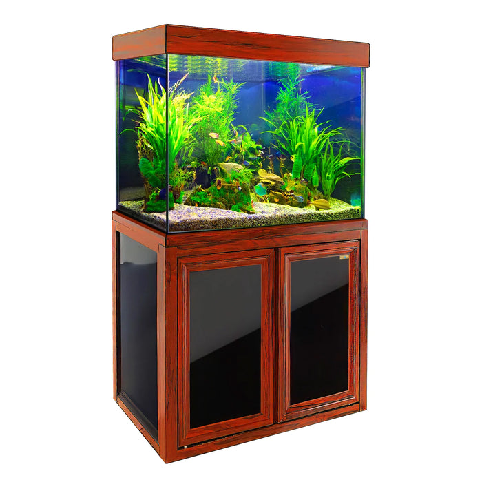 Aqua Dream 50 Gallon Tank Aquarium - Redwood