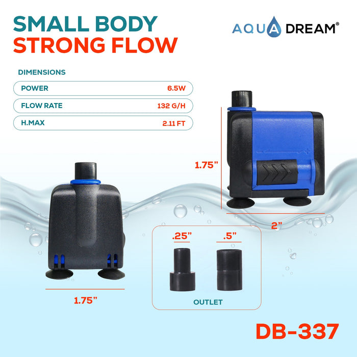 Aqua Dream 132 GPH Submersible Pump Powerhead
