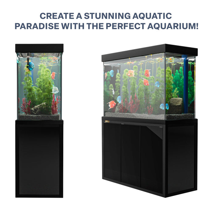 Aqua Dream 175 Gallon Tempered Glass Aquarium - Black