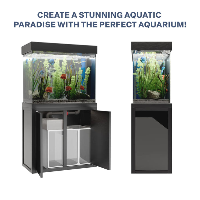 Aqua Dream 50 Gallon Aquarium Tempered Glass - Black