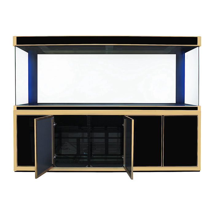 Aqua Dream 400 Gallon Tempered Glass Aquarium - Black and Gold