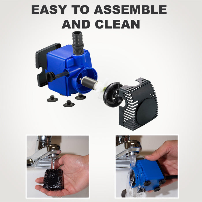 Aqua Dream 160 GPH Adjustable Water Pump for Pond Fountains