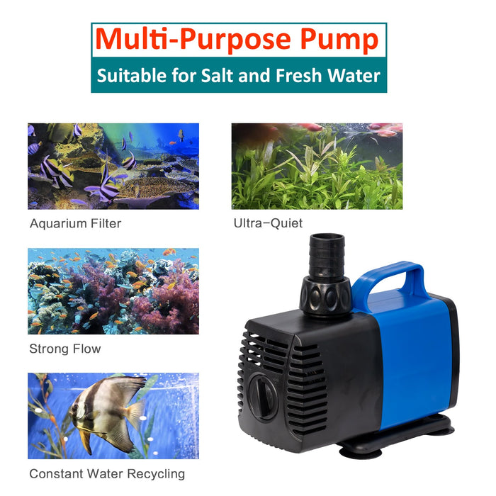 Aqua Dream 1200 GPH Amphibious Water Aquarium Pump