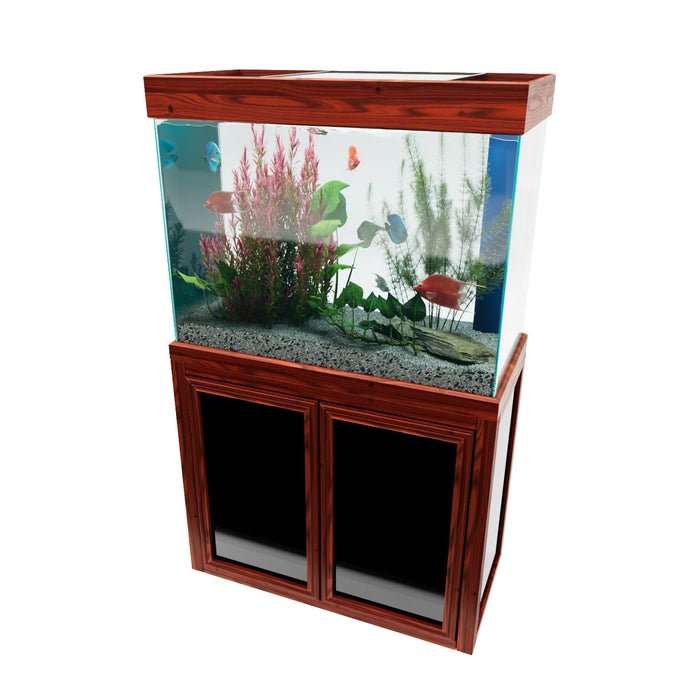 Aqua Dream 50 Gallon Tank Aquarium - Redwood