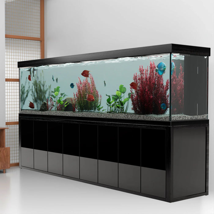 Aqua Dream Fish Tank 600 Gallon Aquarium Tempered Glass - Black