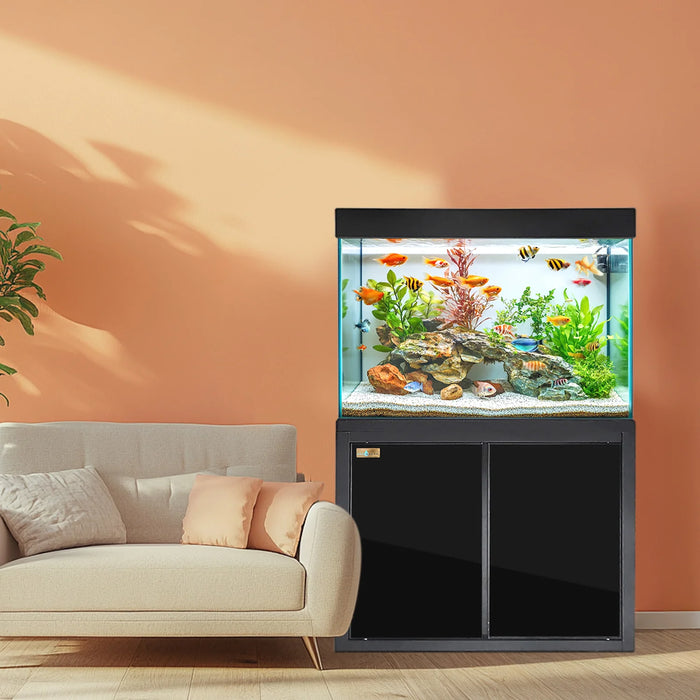 Aqua Dream 50 Gallon Aquarium Tempered Glass - Black