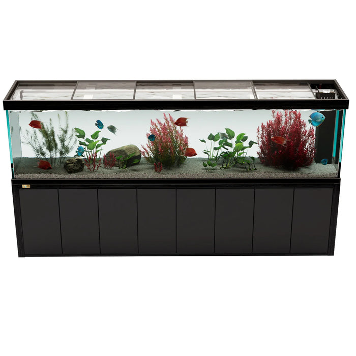 Aqua Dream Fish Tank 600 Gallon Aquarium Tempered Glass - Black