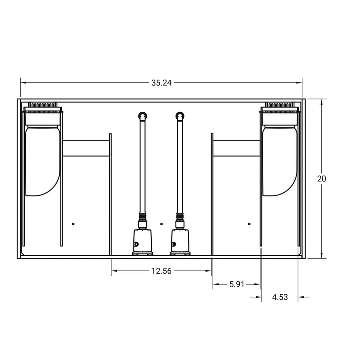 JBJ 65 Gallon Rimless Flat Panel Aquarium Starter Kit with Stand RF-65-CW