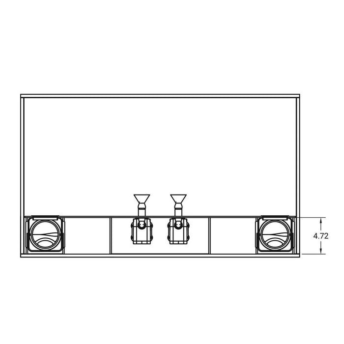 JBJ 65 Gallon Rimless Flat Panel Aquarium Starter Kit with Stand RF-65-C